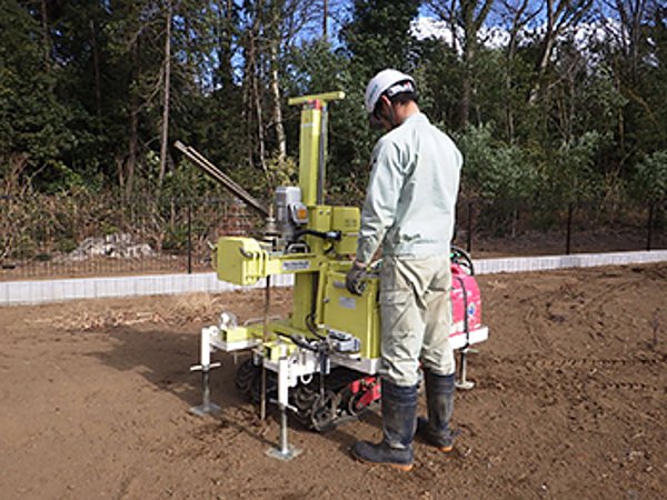 お住いの最初の工事の地盤調査についての画像